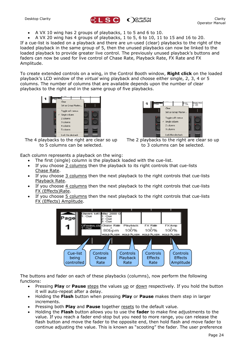 LSC Lighting CLARITY LX Series v.1 User Manual | Page 34 / 276