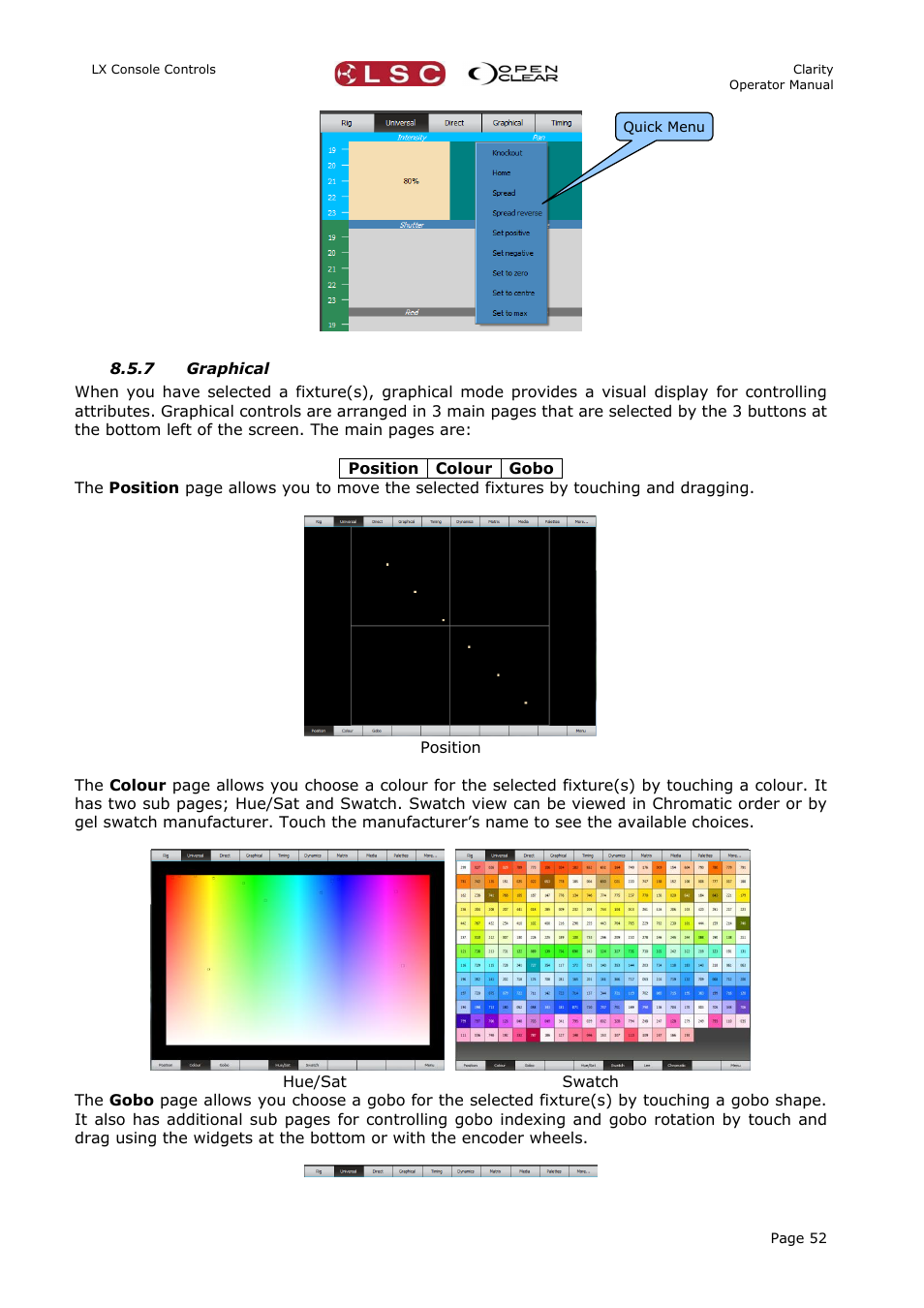 7 graphical | LSC Lighting CLARITY LX Series v.1 User Manual | Page 62 / 276