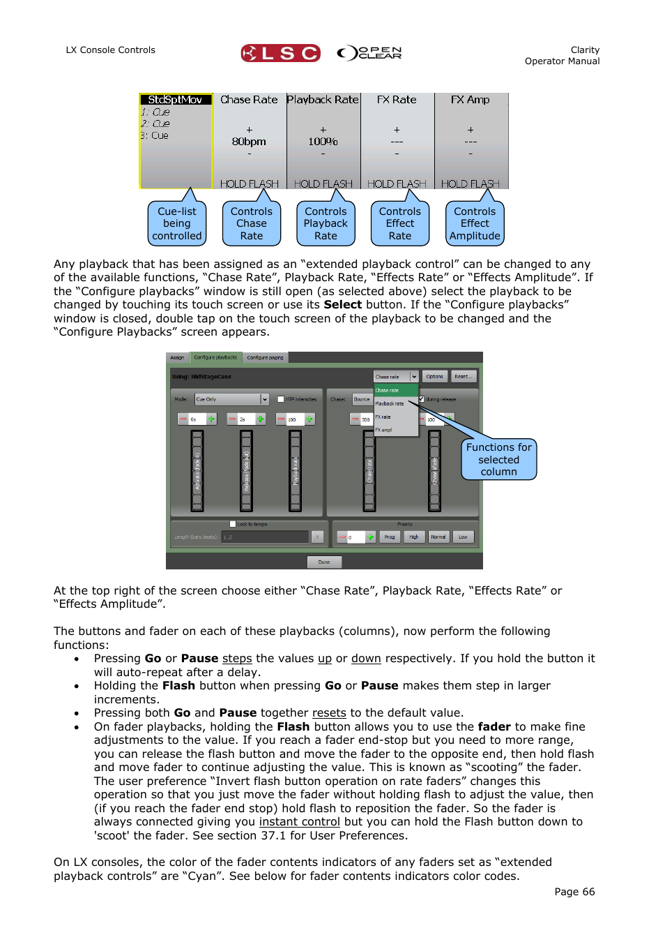 LSC Lighting CLARITY LX Series v.1 User Manual | Page 76 / 276
