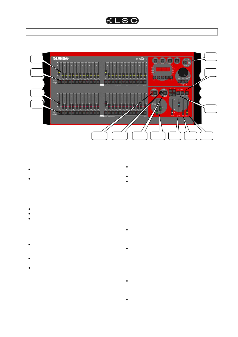 LSC Lighting maXim S User Manual | Page 11 / 48