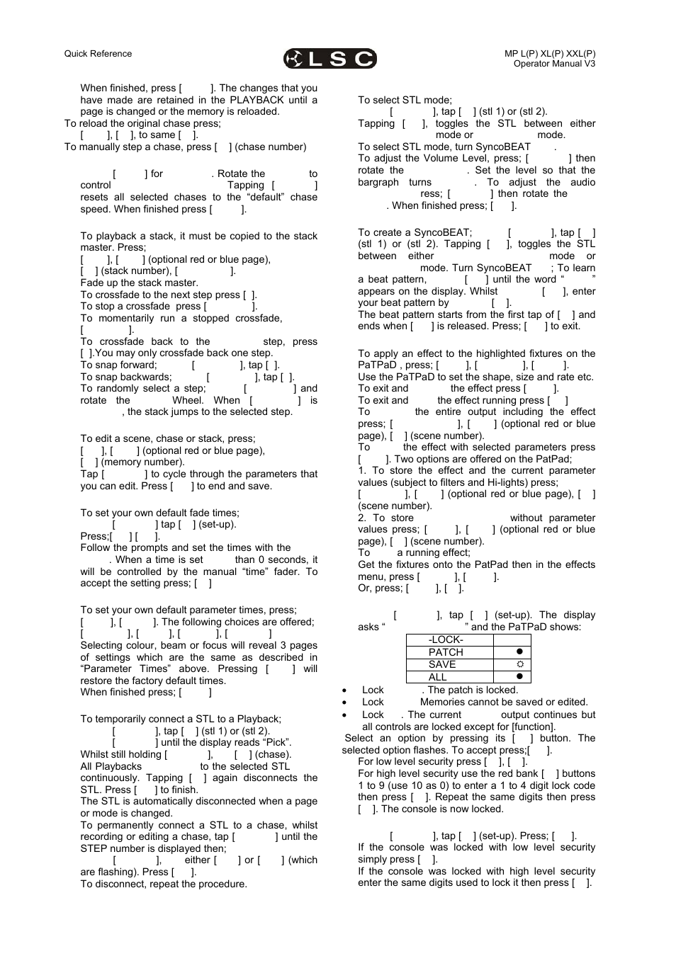 LSC Lighting maXim MP User Manual | Page 10 / 84