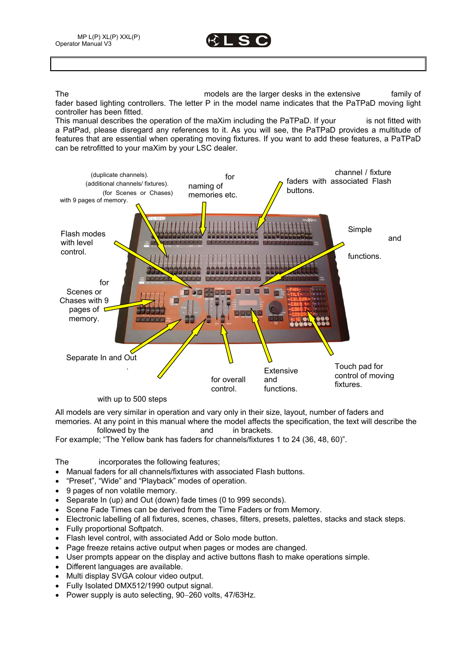 2 product description | LSC Lighting maXim MP User Manual | Page 11 / 84