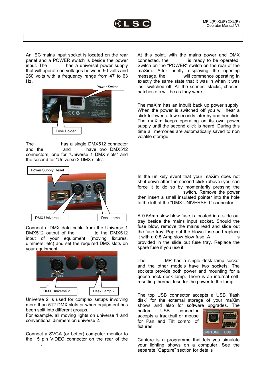 3 getting connected | LSC Lighting maXim MP User Manual | Page 16 / 84
