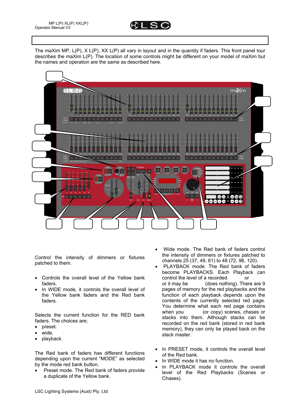 LSC Lighting maXim MP User Manual | Page 17 / 84