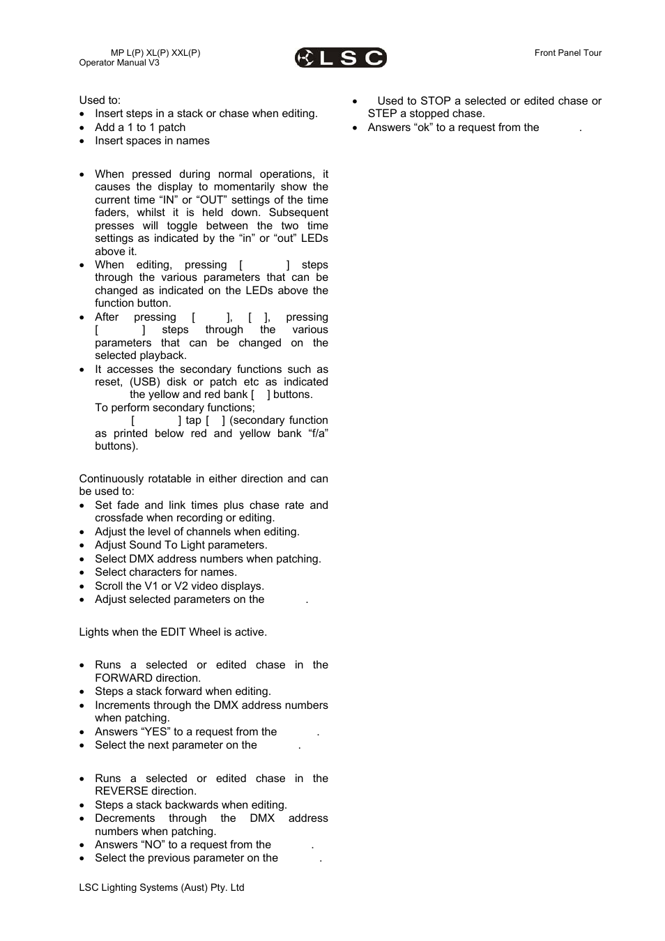 LSC Lighting maXim MP User Manual | Page 21 / 84