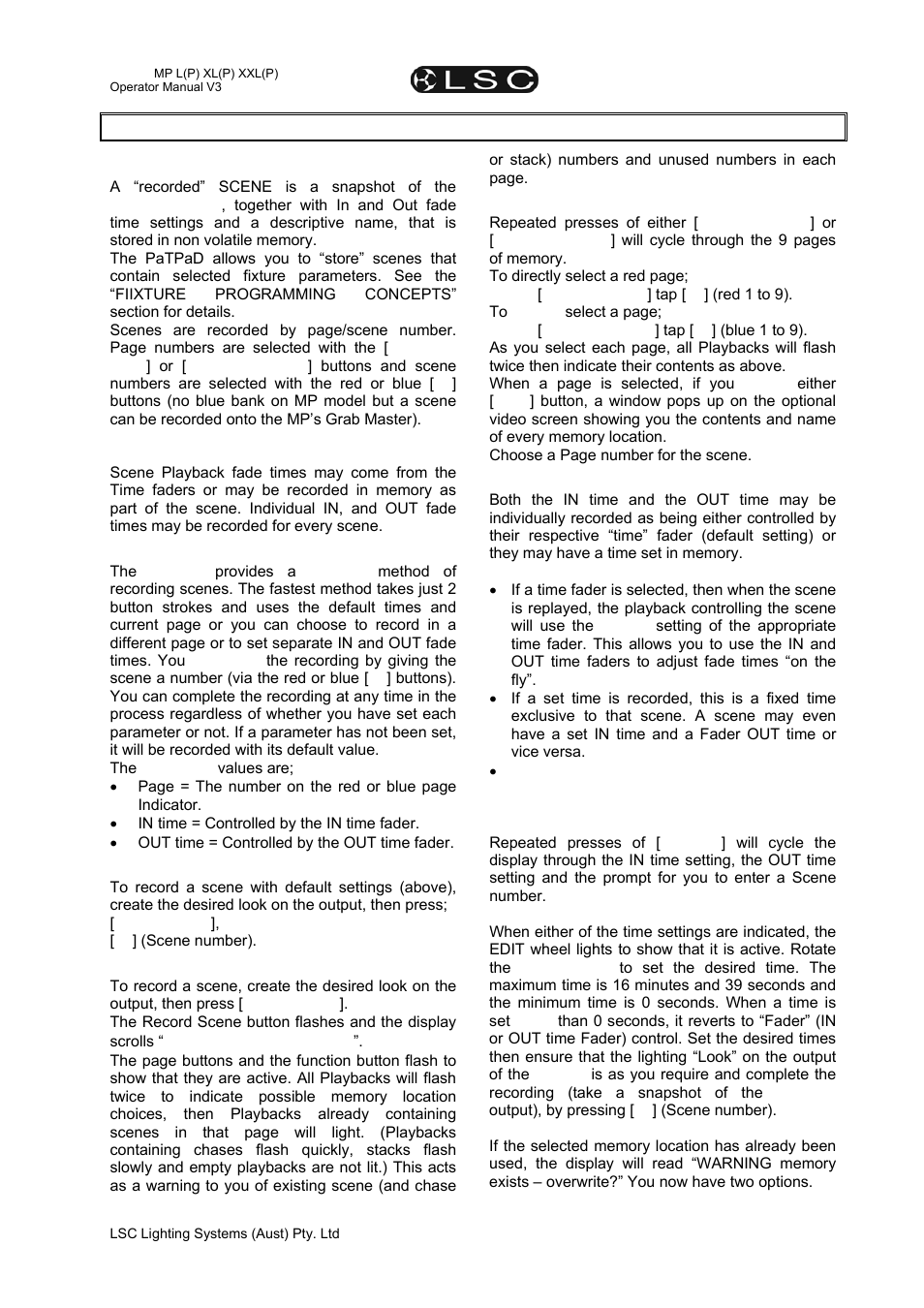 LSC Lighting maXim MP User Manual | Page 29 / 84