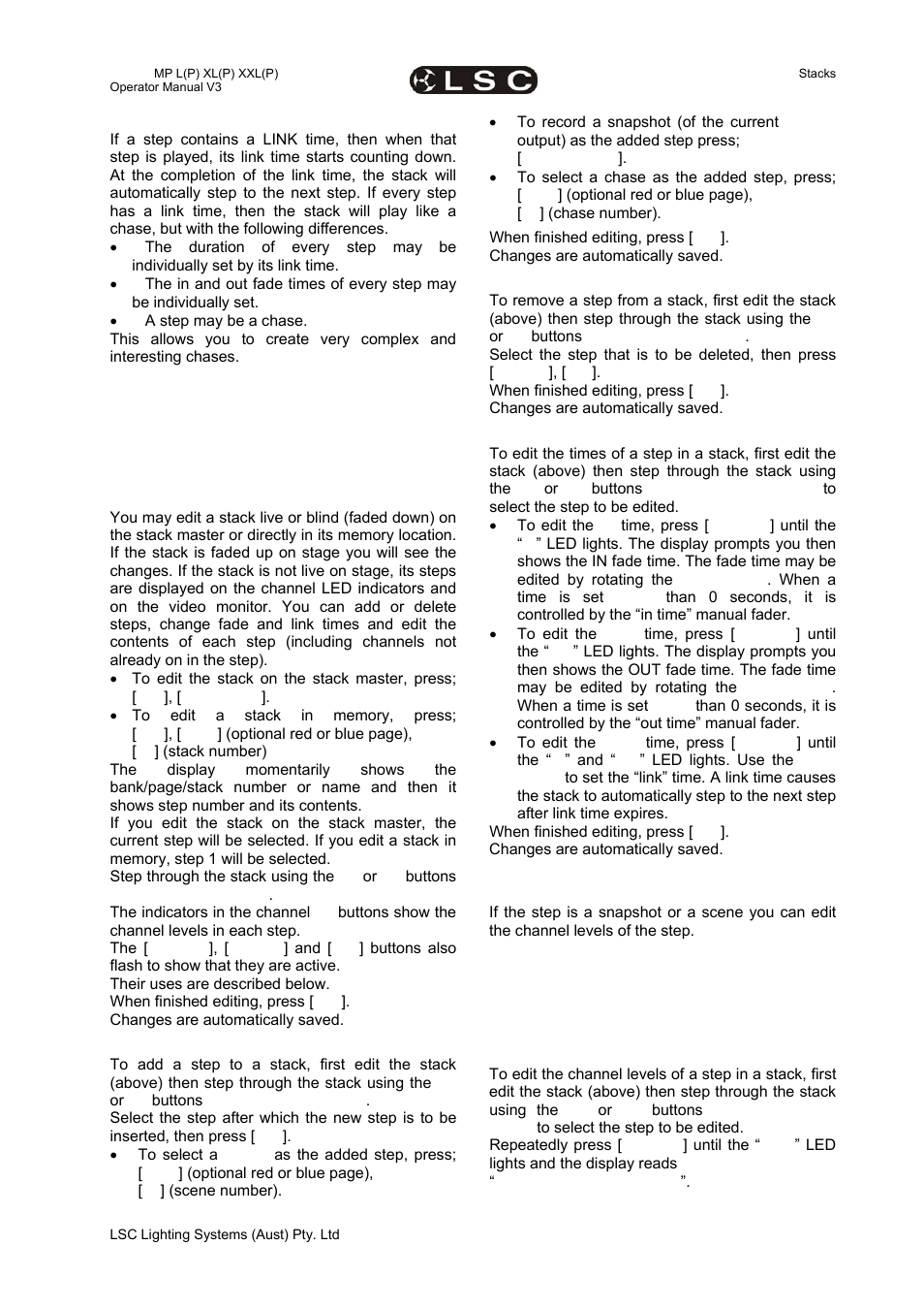 LSC Lighting maXim MP User Manual | Page 39 / 84