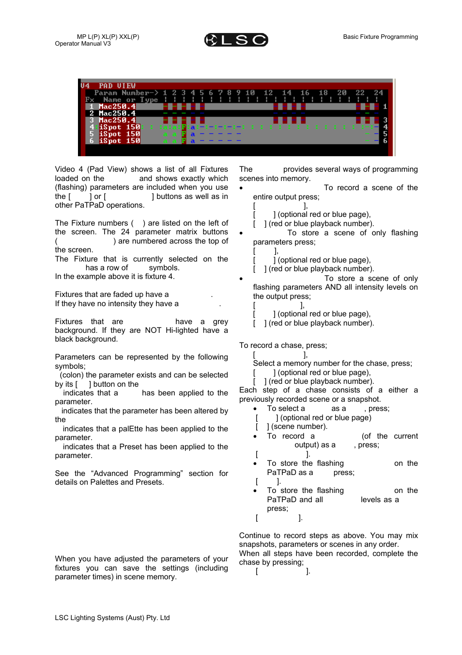 LSC Lighting maXim MP User Manual | Page 47 / 84