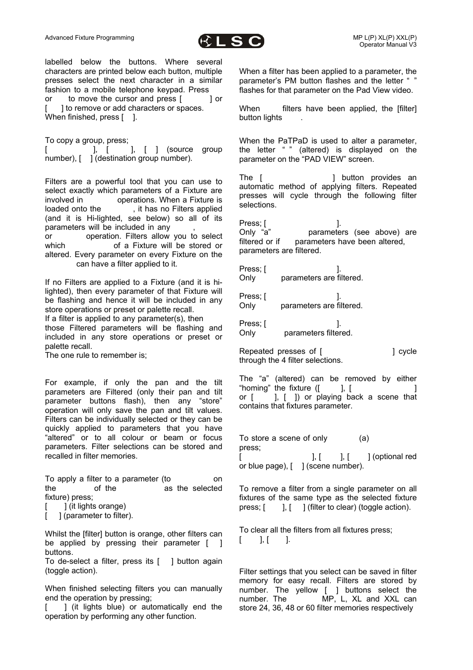 LSC Lighting maXim MP User Manual | Page 54 / 84