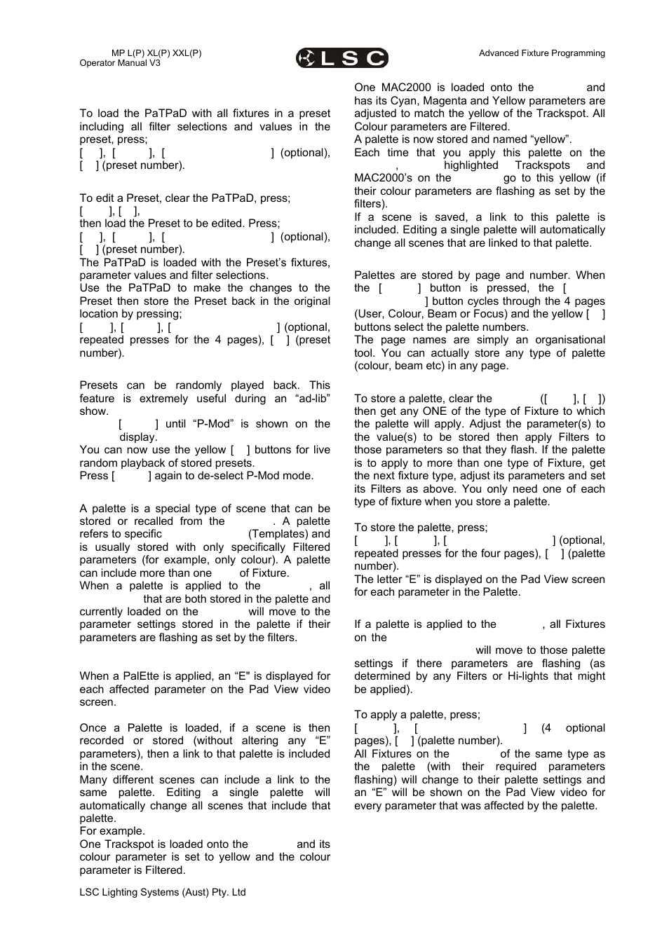 LSC Lighting maXim MP User Manual | Page 57 / 84