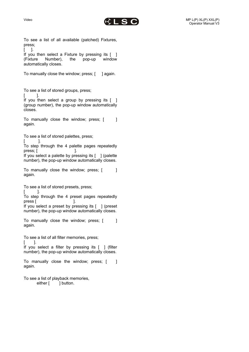 LSC Lighting maXim MP User Manual | Page 76 / 84