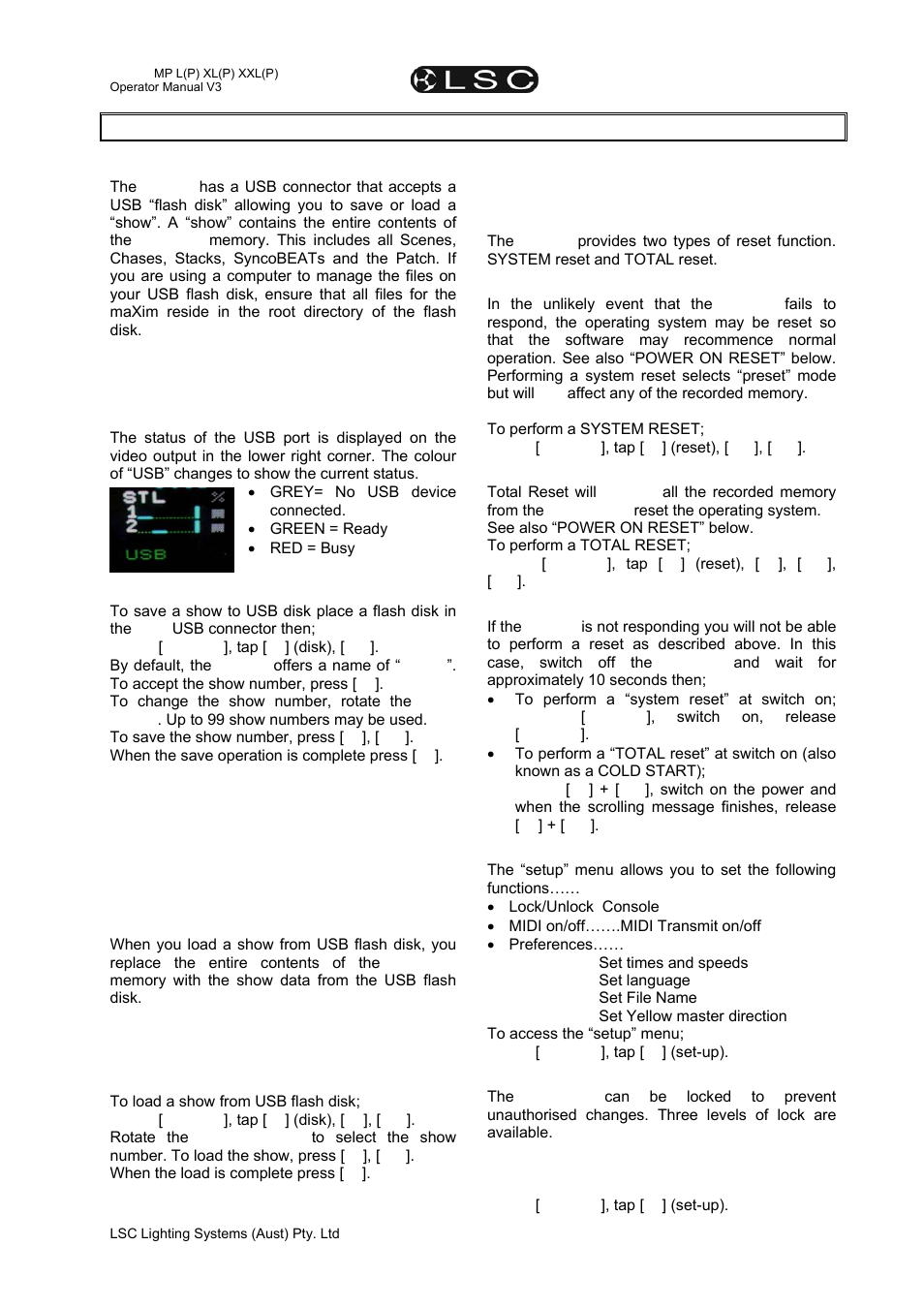 23 utilities | LSC Lighting maXim MP User Manual | Page 77 / 84