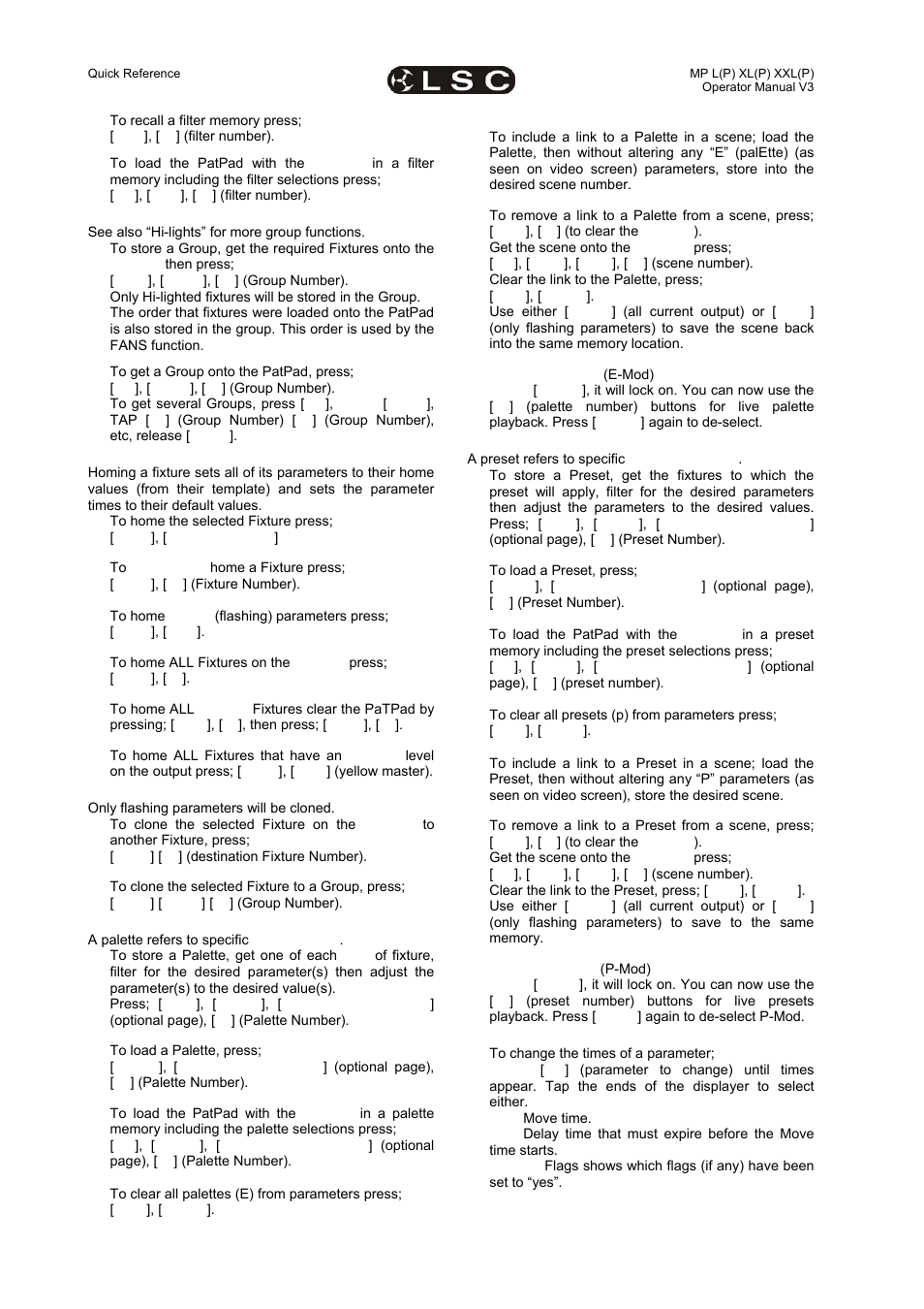 LSC Lighting maXim MP User Manual | Page 8 / 84