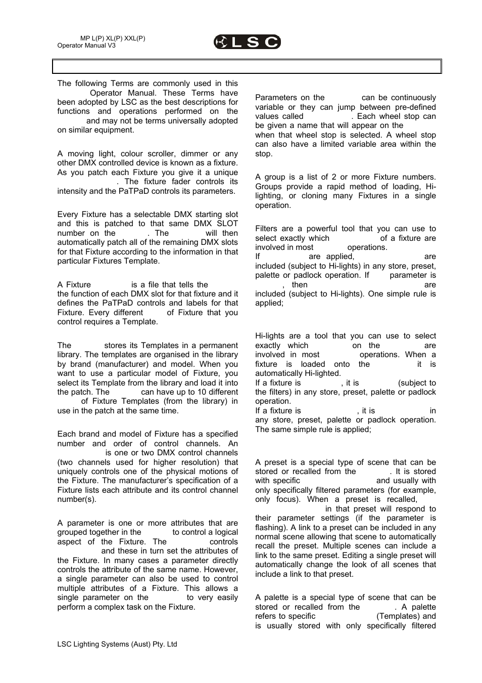 LSC Lighting maXim MP User Manual | Page 81 / 84