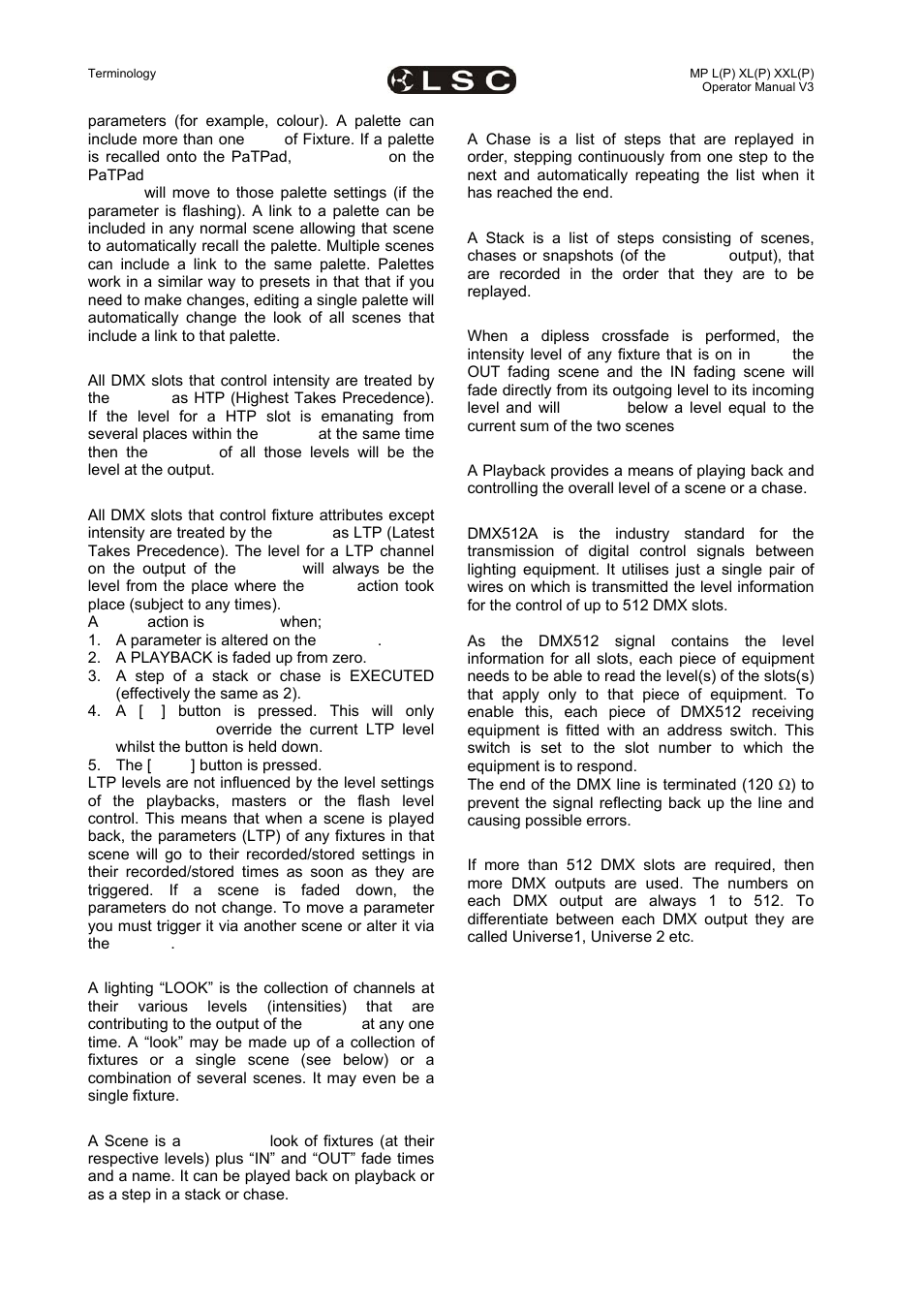 LSC Lighting maXim MP User Manual | Page 82 / 84