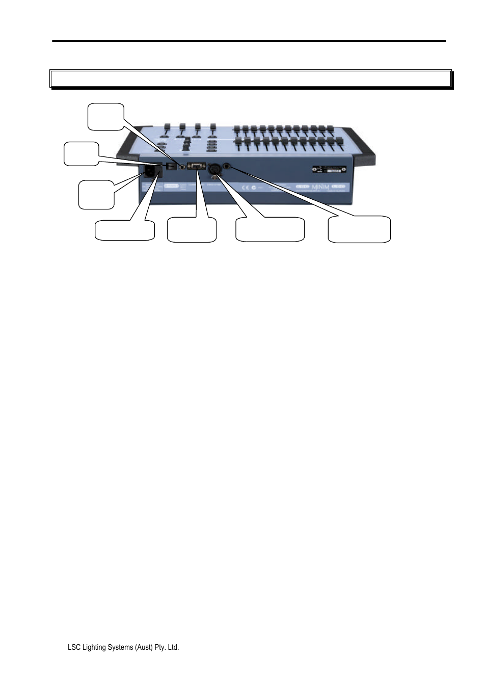 0 getting connected | LSC Lighting MINIM User Manual | Page 9 / 31