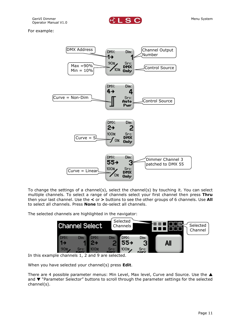 LSC Lighting GenVI User Manual | Page 15 / 34