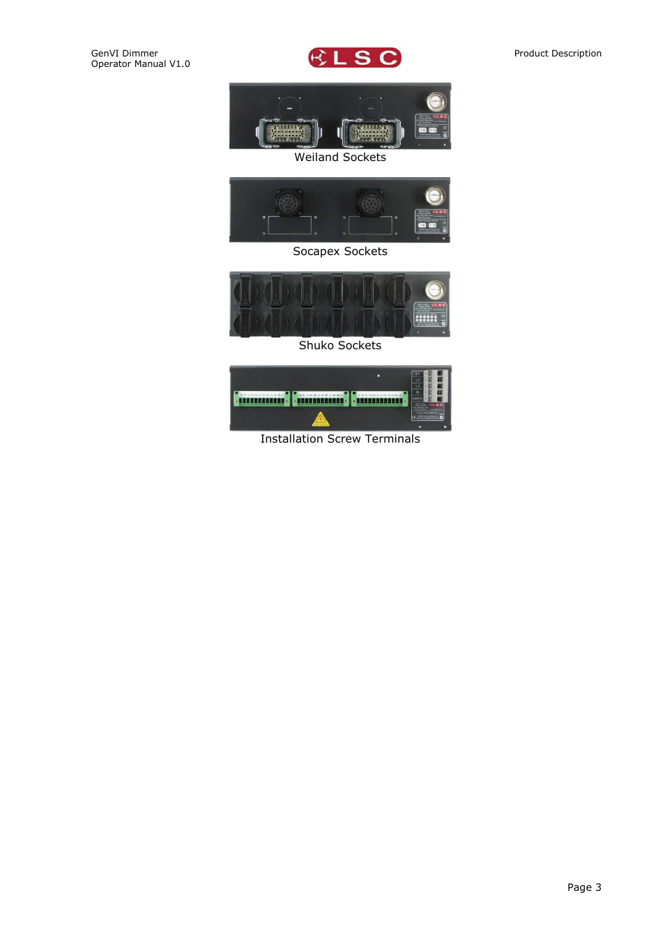 LSC Lighting GenVI User Manual | Page 7 / 34