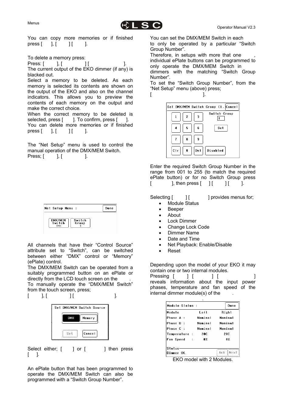 LSC Lighting EKO User Manual | Page 32 / 46
