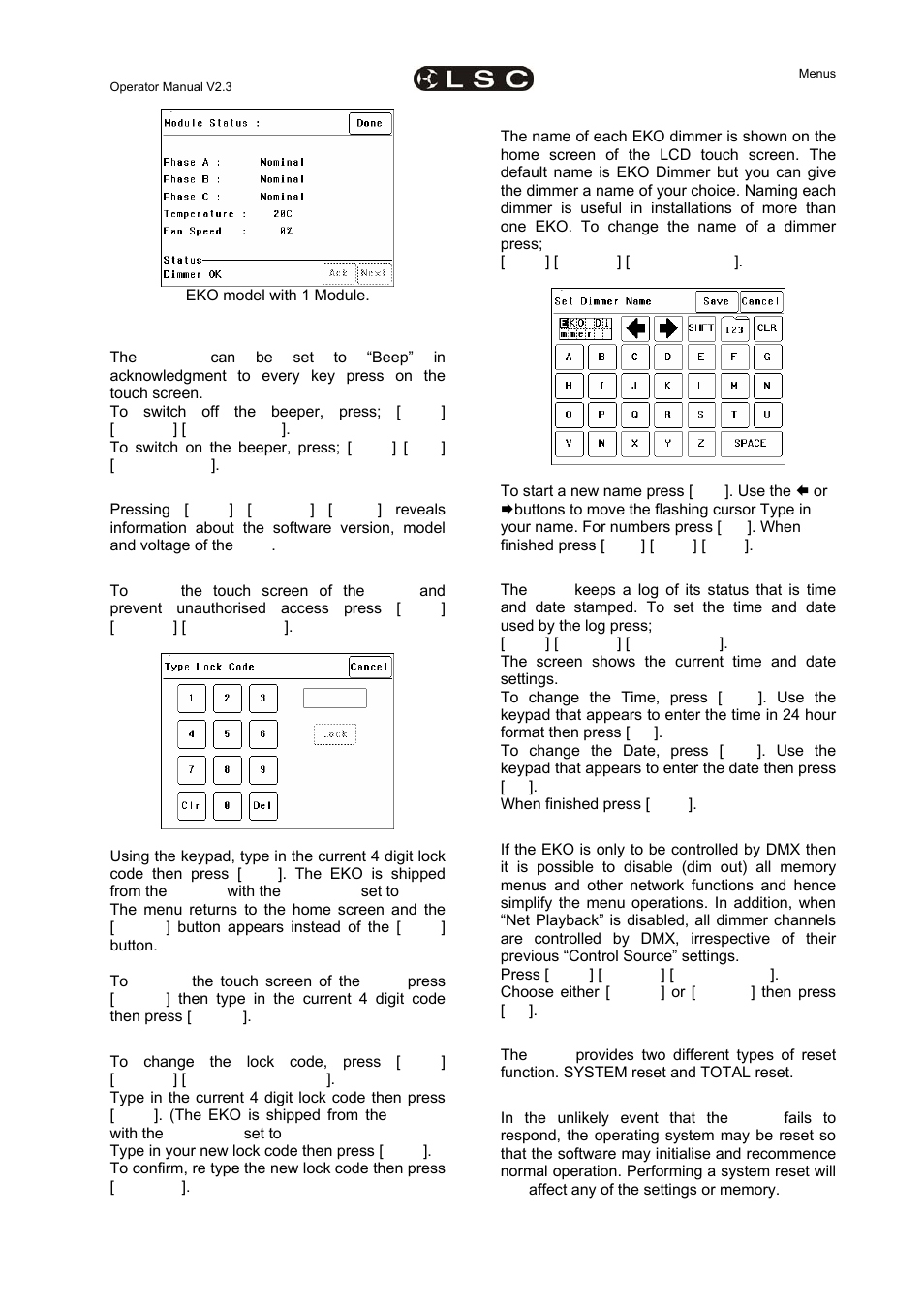 LSC Lighting EKO User Manual | Page 33 / 46