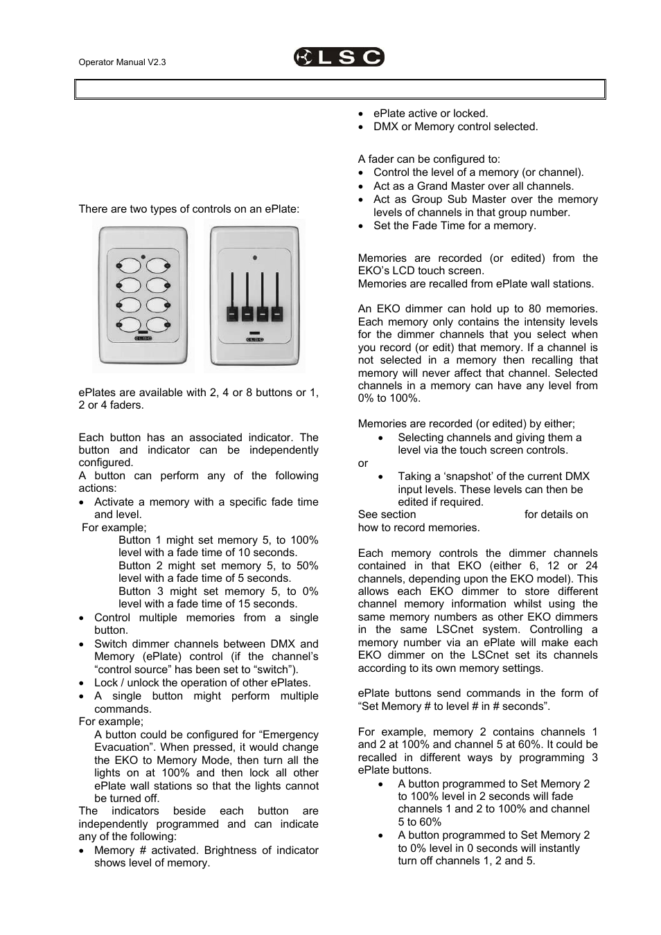 LSC Lighting EKO User Manual | Page 35 / 46