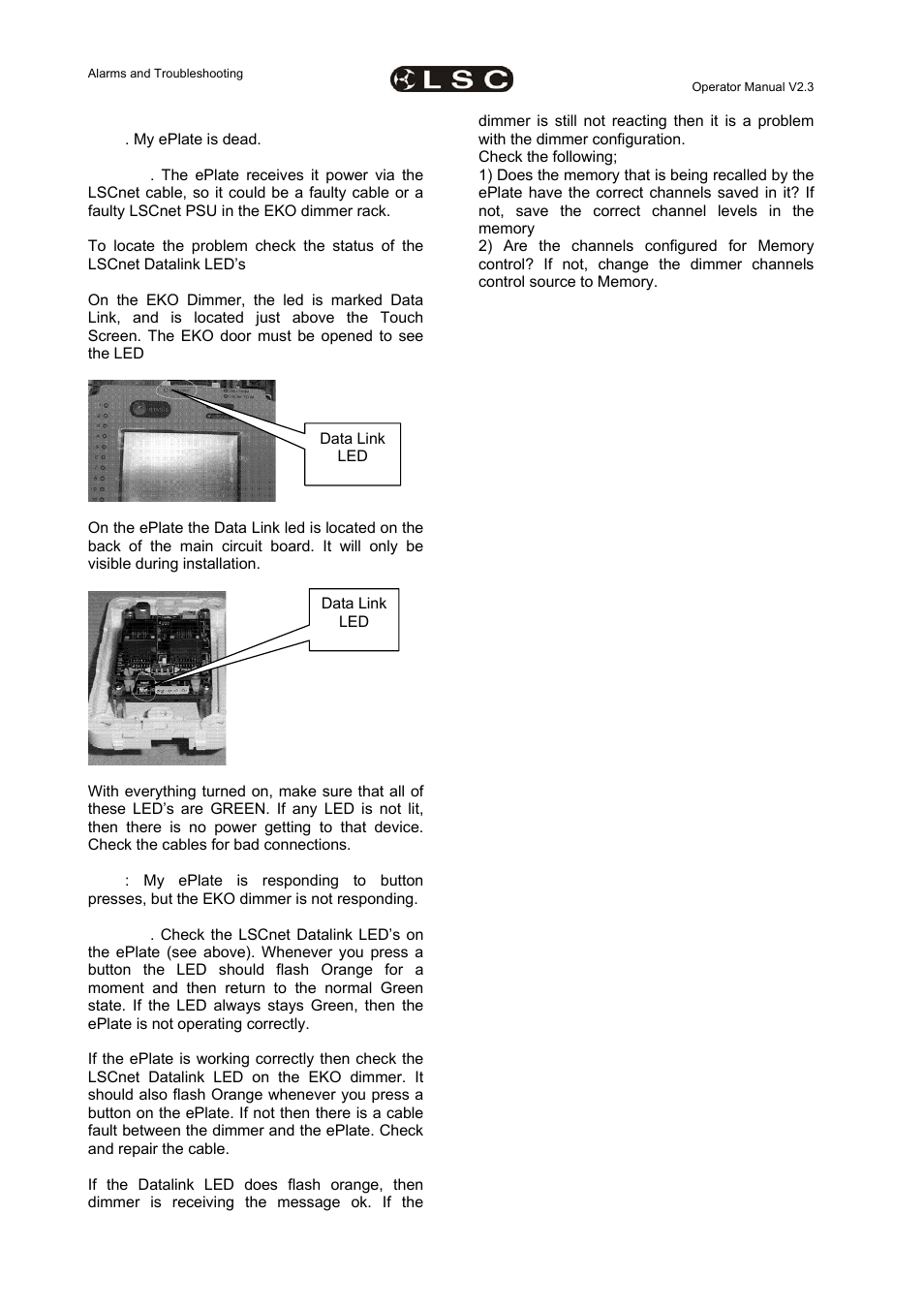 LSC Lighting EKO User Manual | Page 40 / 46