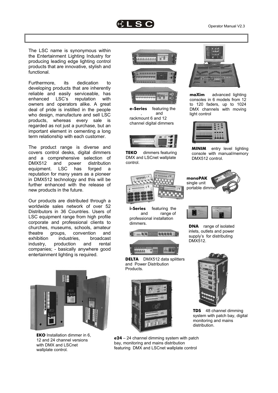 15 company profile | LSC Lighting EKO User Manual | Page 46 / 46