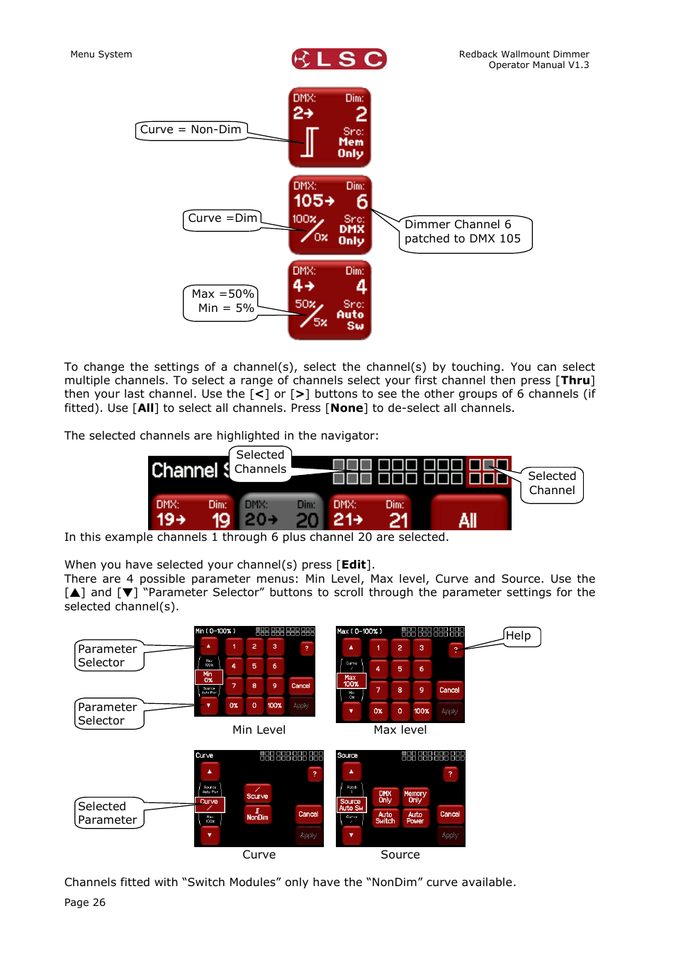 LSC Lighting Redback Wallmount Operators Manual User Manual | Page 30 / 49