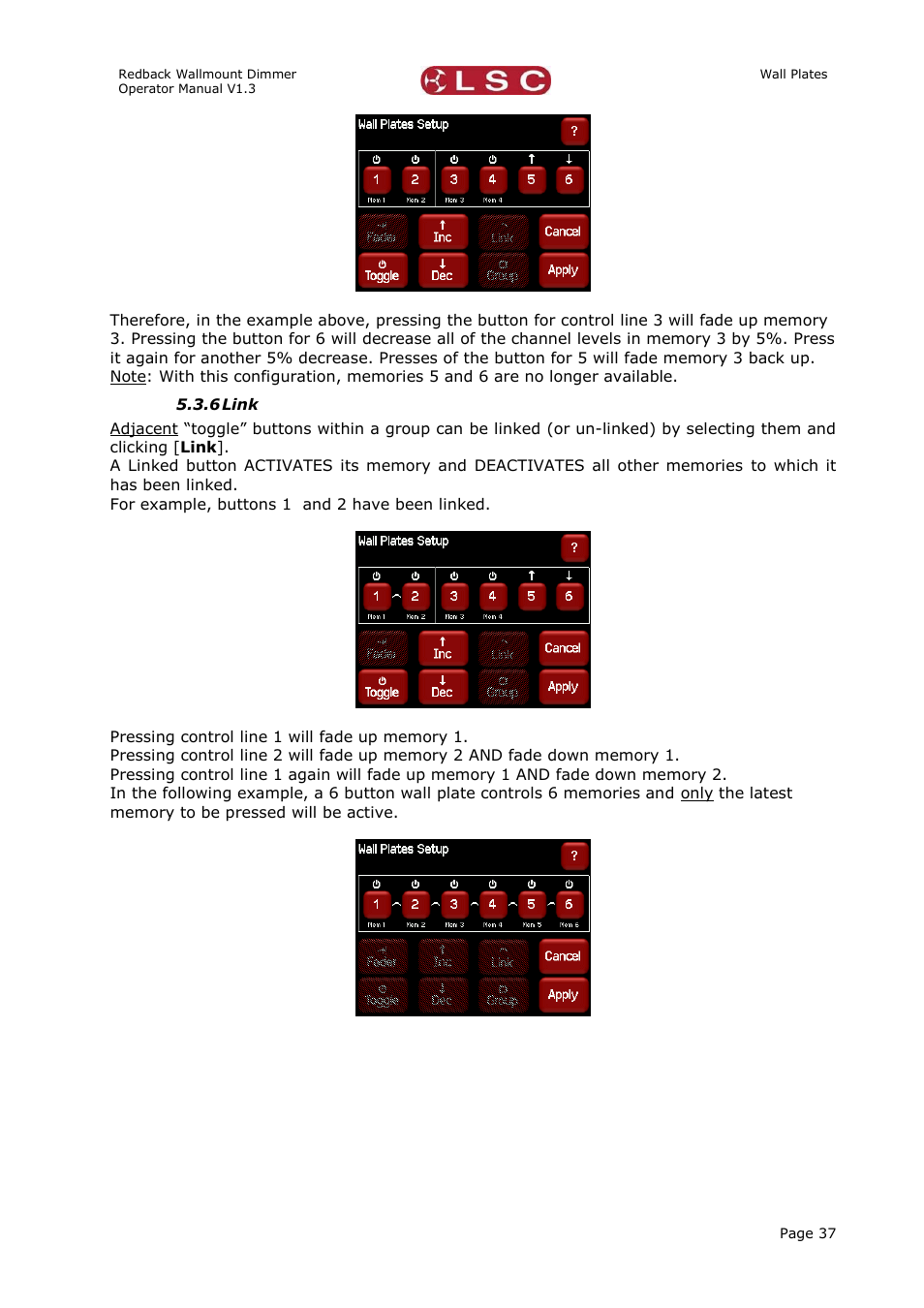 Link | LSC Lighting Redback Wallmount Operators Manual User Manual | Page 41 / 49