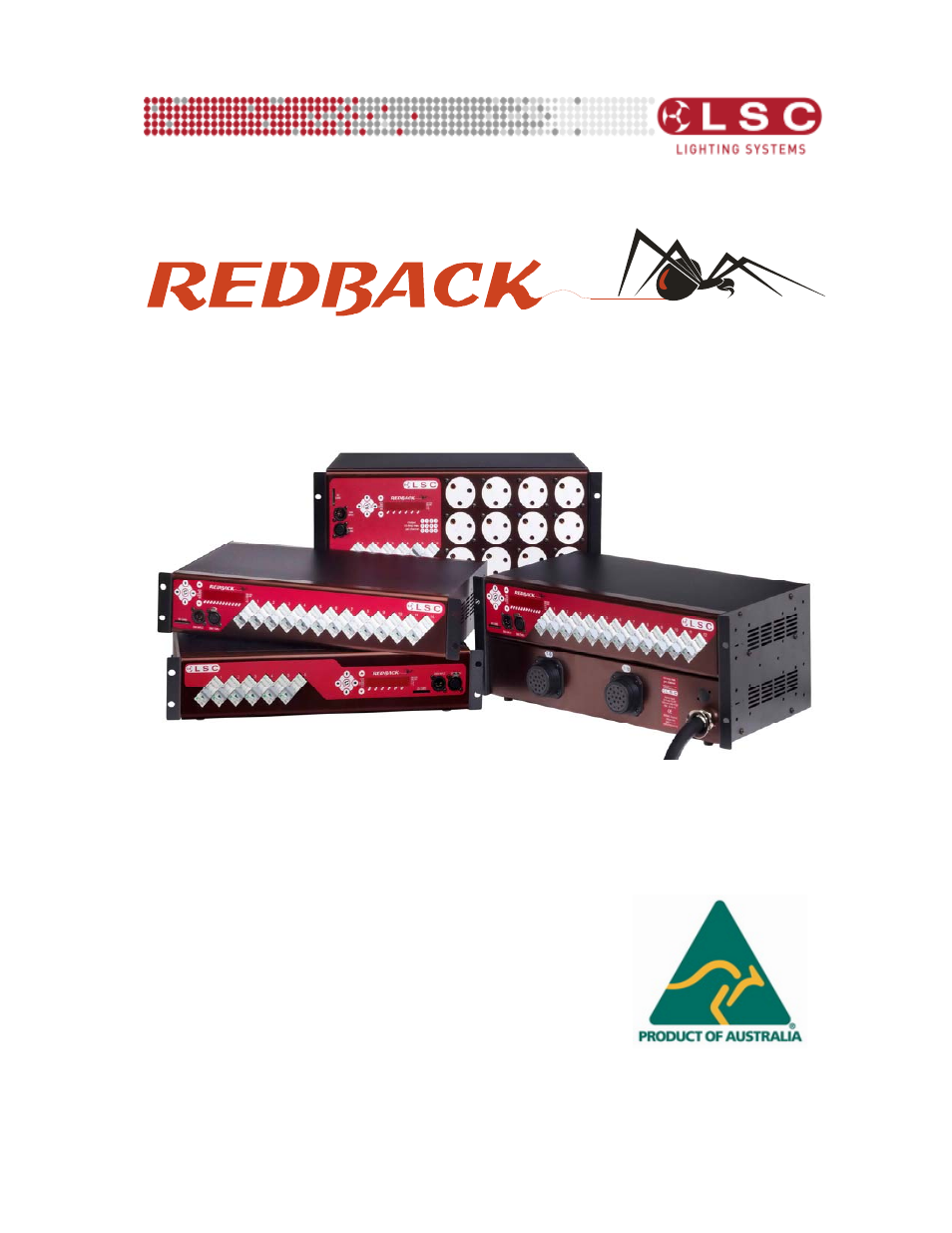 LSC Lighting Redback Operators Manual User Manual | 24 pages