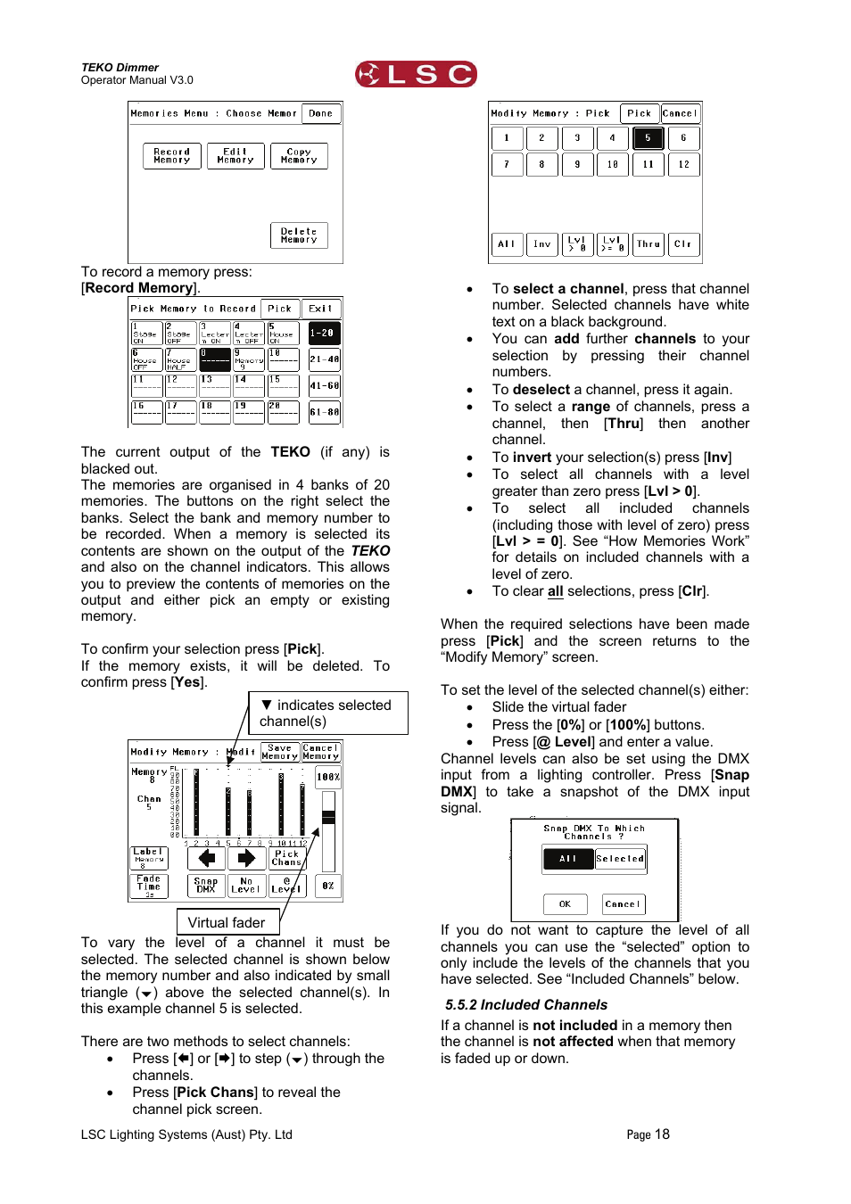 2 included channels | LSC Lighting TEKO User Manual | Page 20 / 36