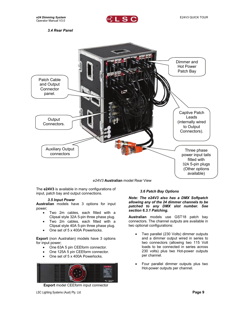 LSC Lighting e24V3 User Manual | Page 13 / 40