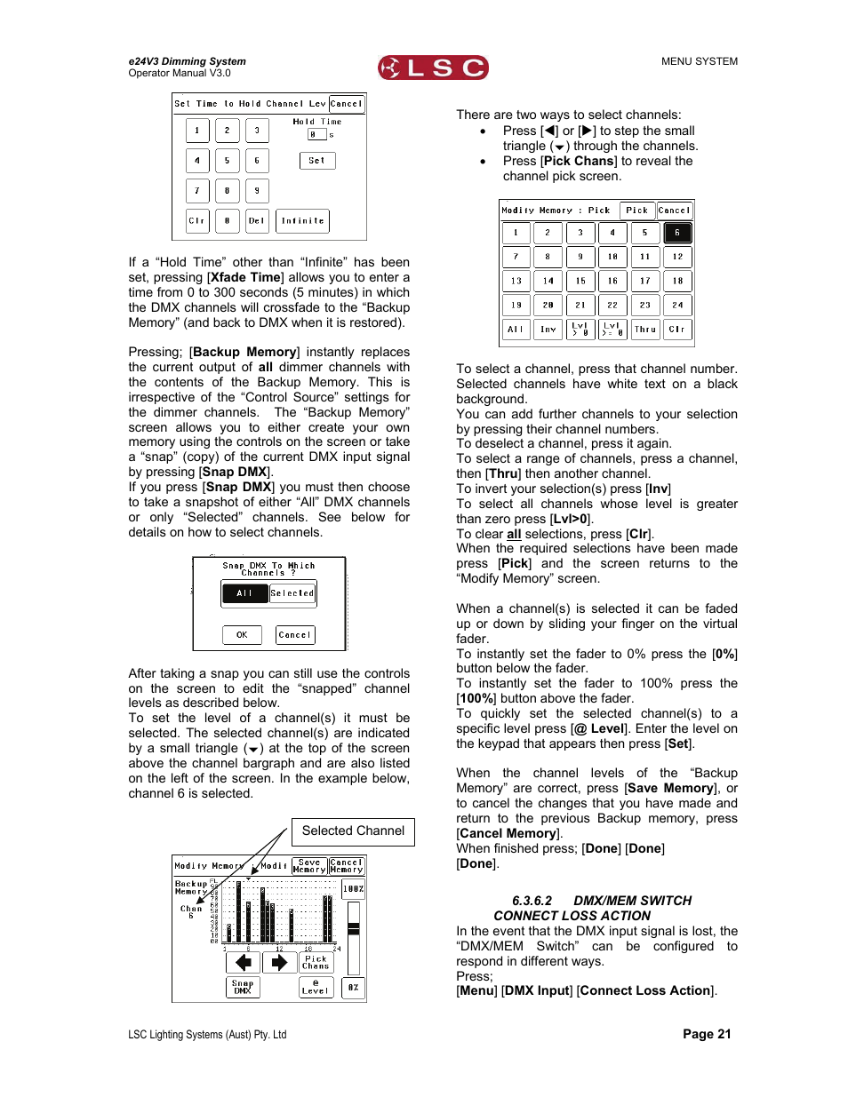 LSC Lighting e24V3 User Manual | Page 25 / 40