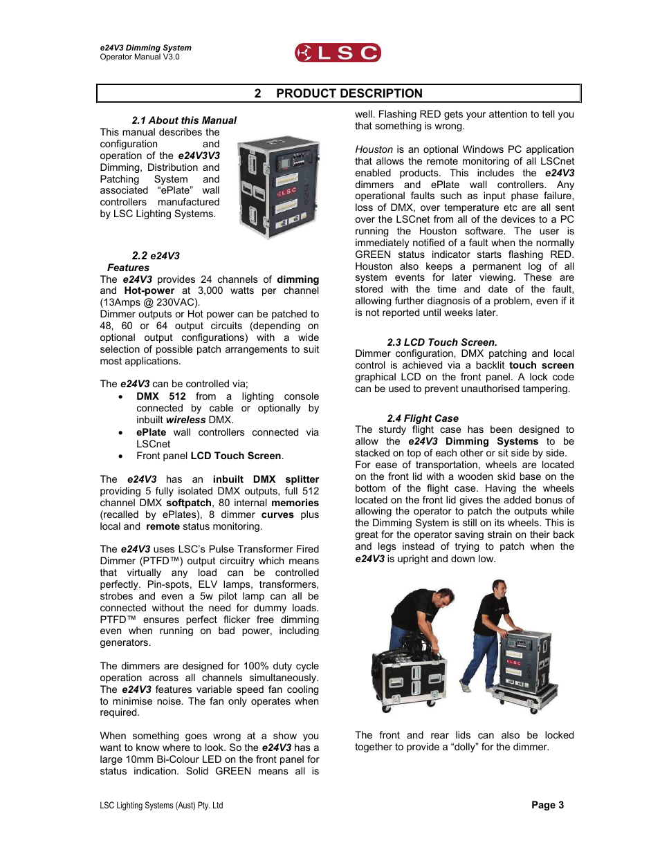 LSC Lighting e24V3 User Manual | Page 7 / 40