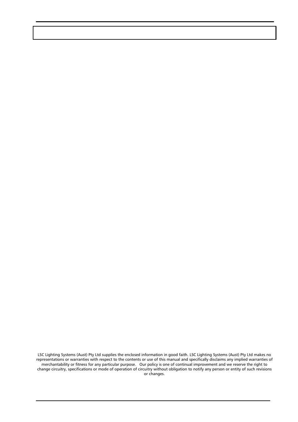 LSC Lighting iSeries User Manual | Page 20 / 21