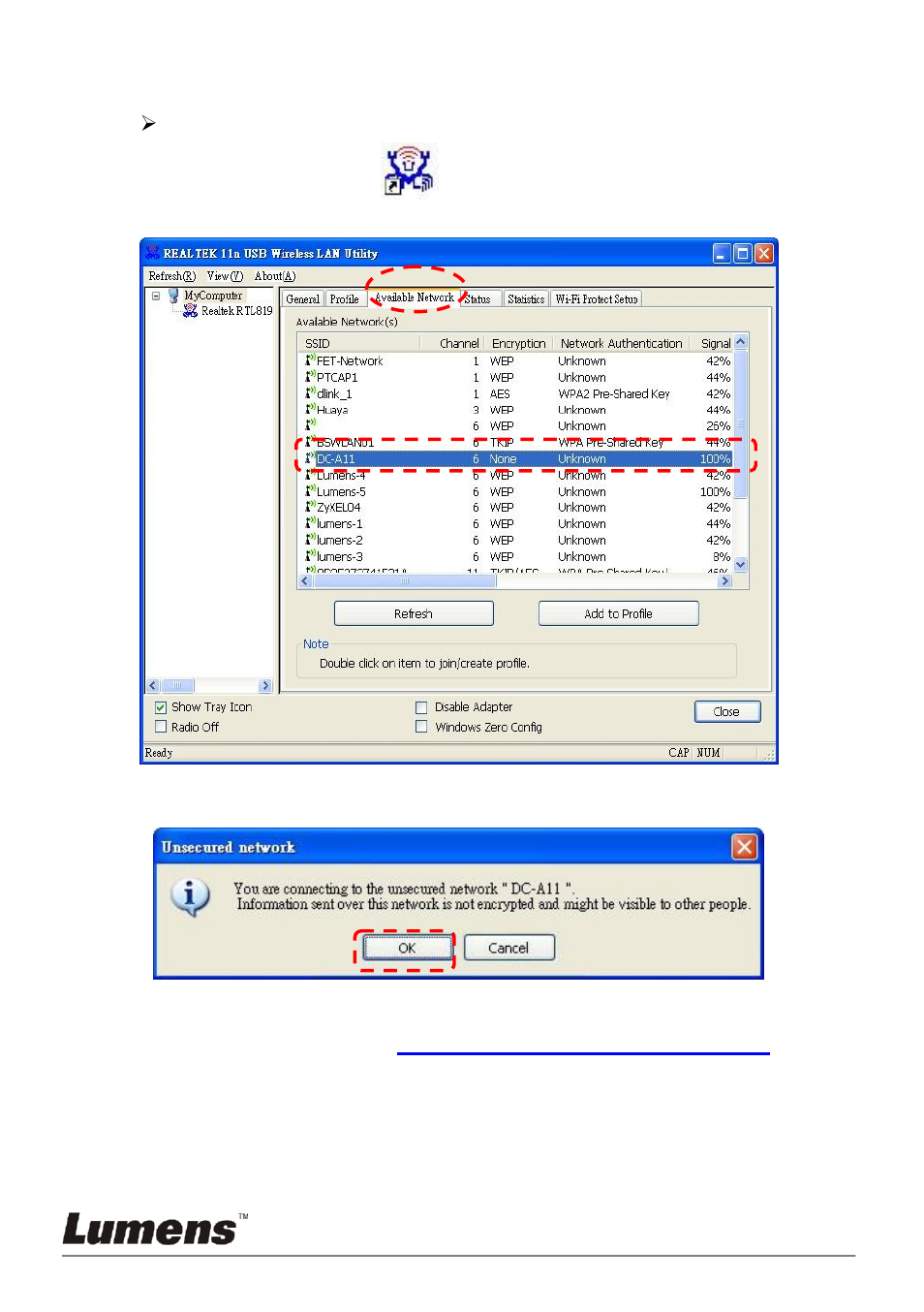 Method 2: manual connection | Lumens Technology DC-A11 User Manual | Page 32 / 63