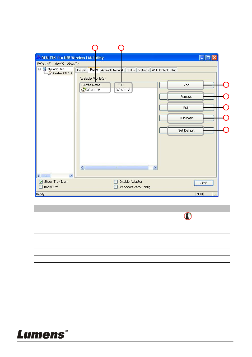 Profile, 2 profile | Lumens Technology DC-A11 User Manual | Page 54 / 63