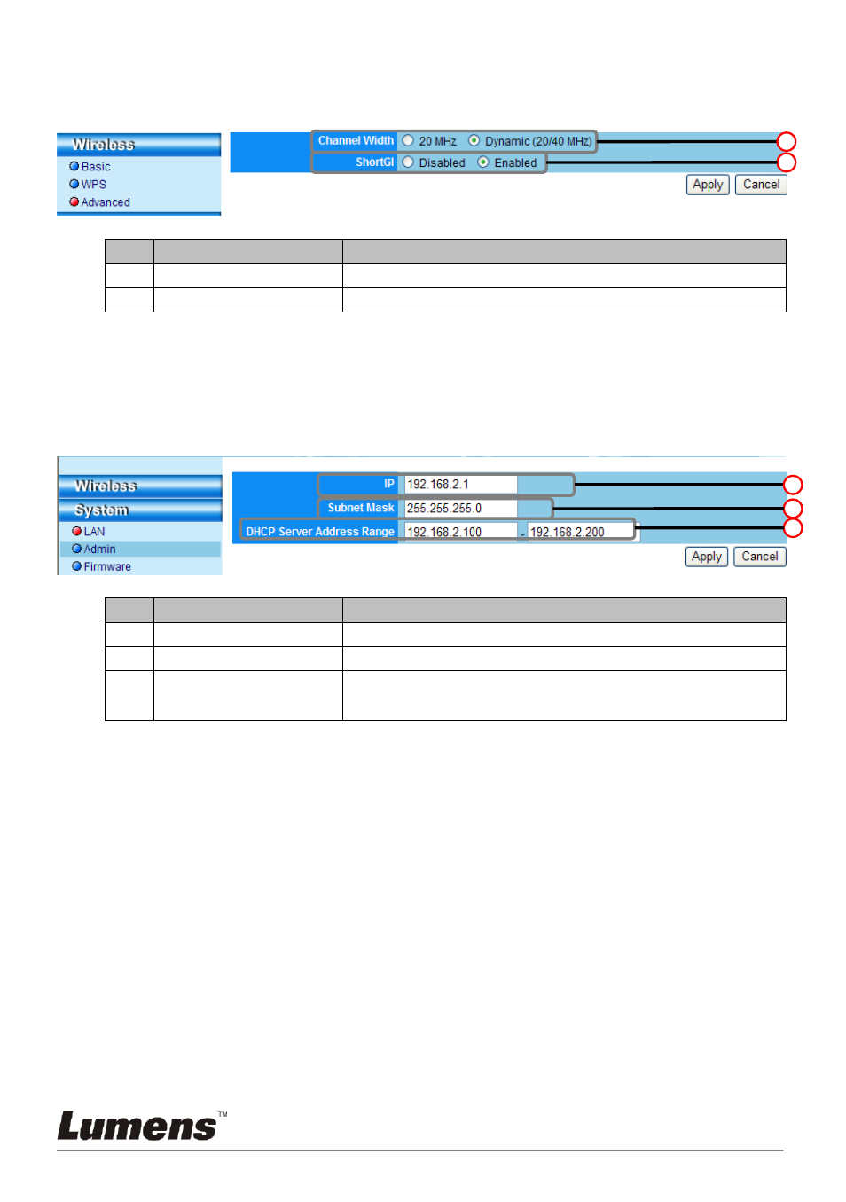 System, 3 advanced | Lumens Technology DC-A11 User Manual | Page 58 / 63