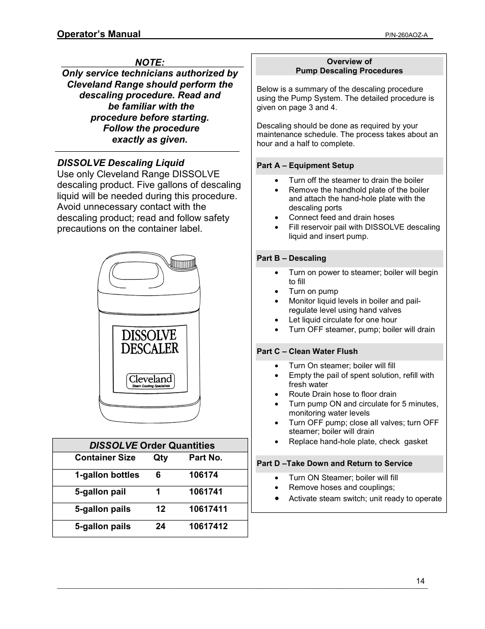 Cleveland Range 24/36CGM User Manual | Page 14 / 23