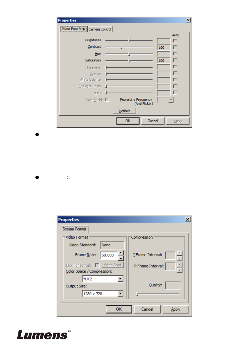 2 display " filter output pin " in common software | Lumens Technology VC-AC09 User Manual | Page 11 / 16