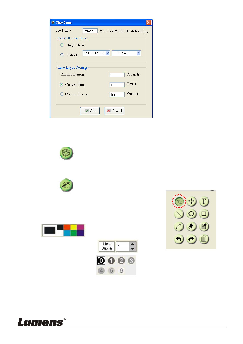 I would like to freeze images, I would like to annotate the live image, Ab c | Lumens Technology DC125 User Manual | Page 36 / 50