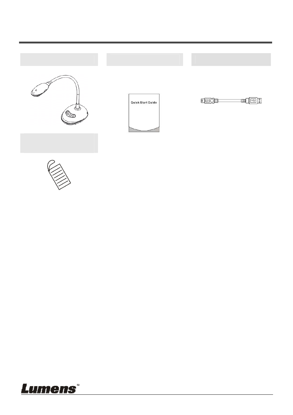 Chapter 2 package contents | Lumens Technology DC125 User Manual | Page 8 / 50