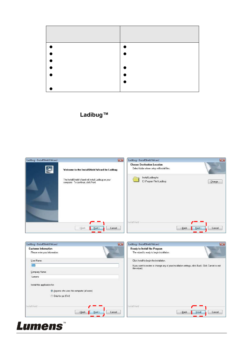 Lumens Technology 3D101 User Manual | Page 12 / 16