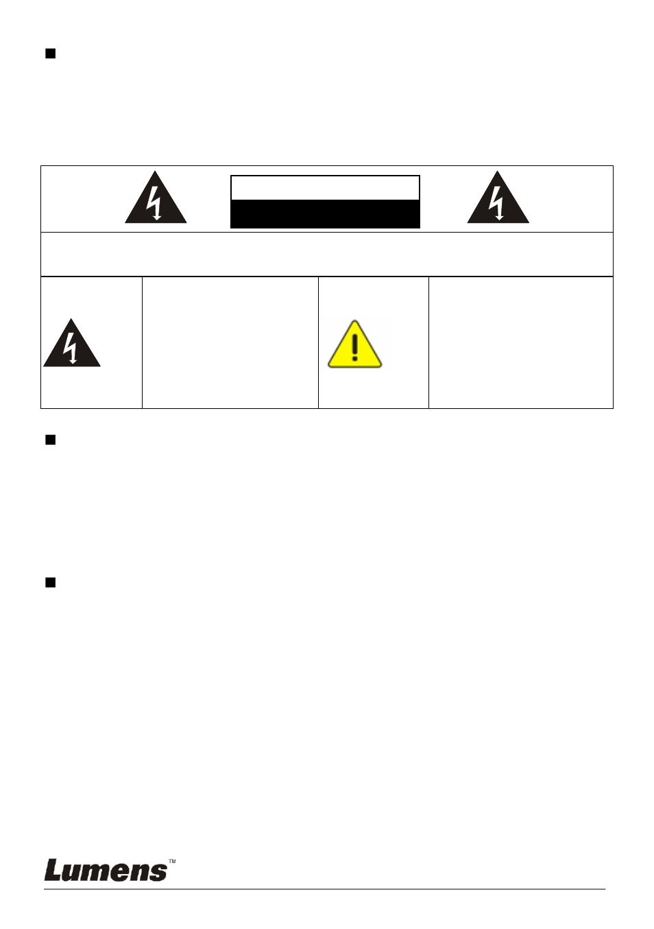 Precautions, Fcc warning, En55022 (ce radiation) warning | Lumens Technology 3D101 User Manual | Page 5 / 16