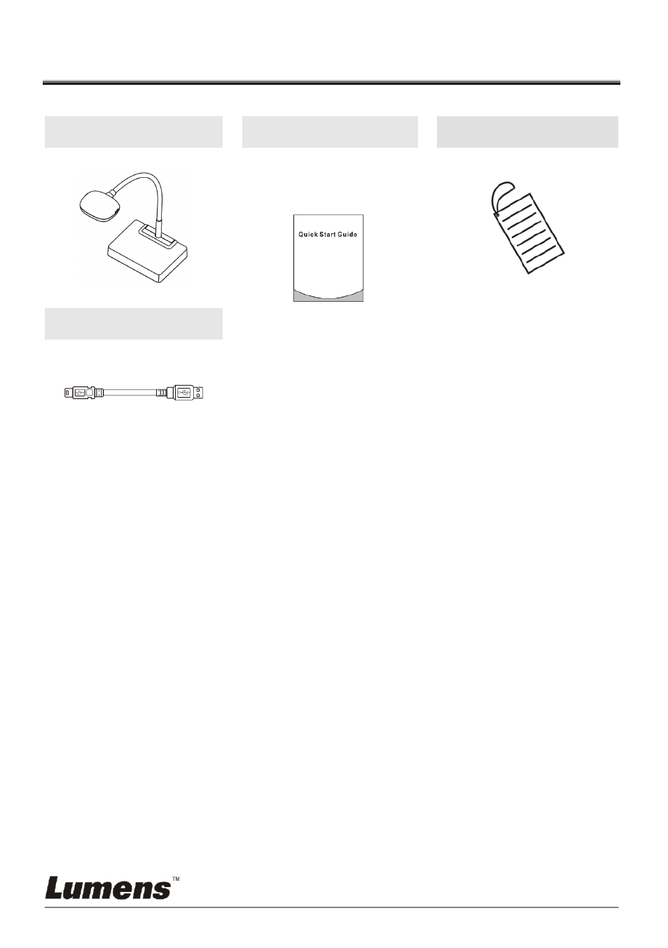 Chapter 2 package contents | Lumens Technology 3D101 User Manual | Page 7 / 16