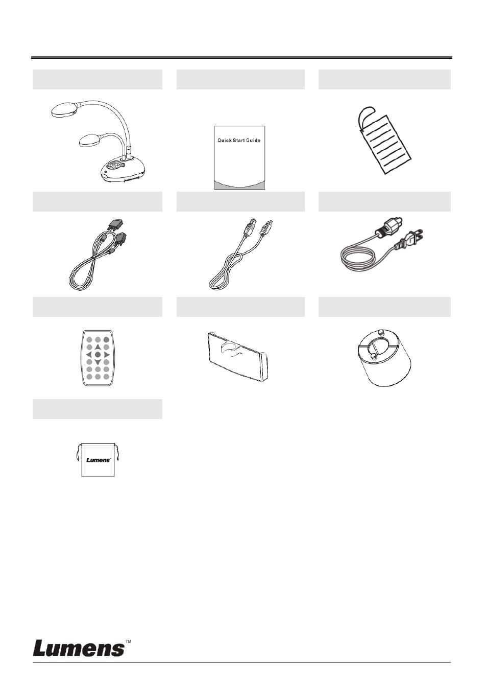 Chapter 2 package contents | Lumens Technology PC168 User Manual | Page 7 / 42