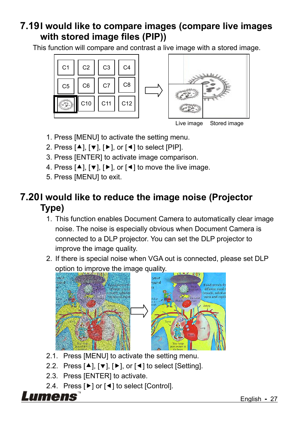 Lumens Technology DC145 User Manual | Page 28 / 35