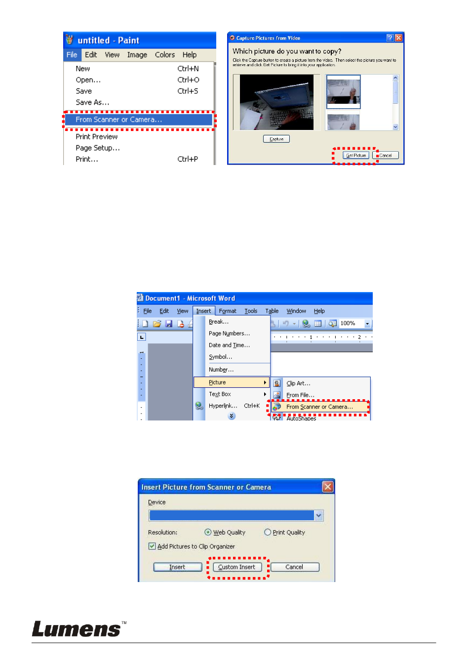 Lumens Technology PC190 User Manual | Page 34 / 42