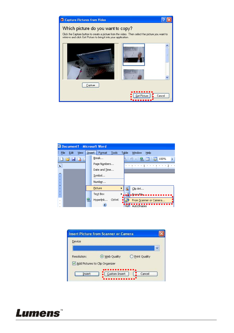 Lumens Technology PC190 User Manual | Page 35 / 42