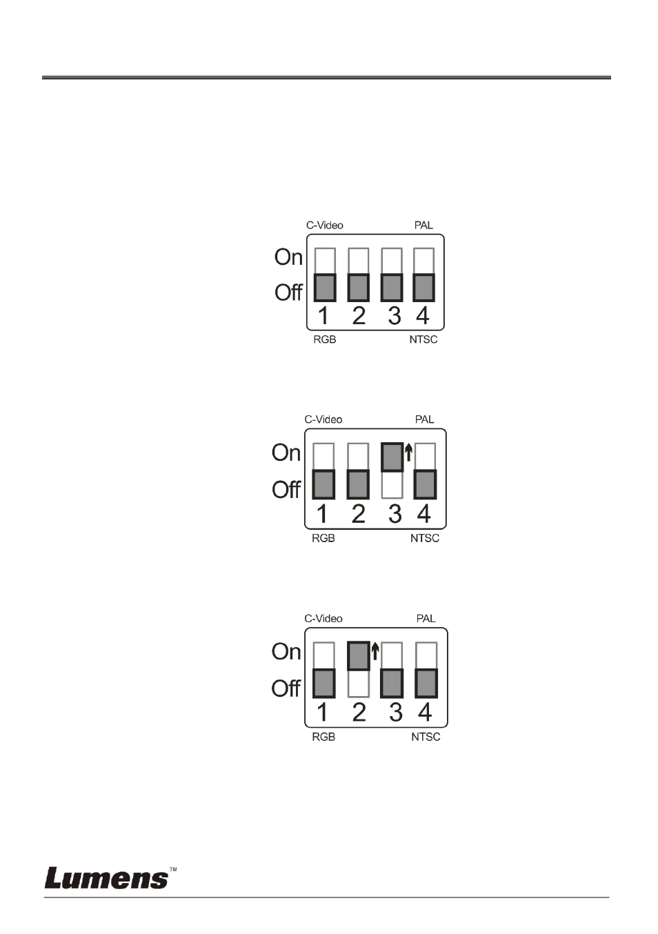Chapter 9 dip switch, Connecting to a projector or monitor, 1 connecting to a projector or monitor | Lumens Technology PC190 User Manual | Page 38 / 42